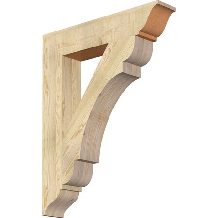 Ekena Millwork Olympic Traditional Rough Sawn Bracket, Douglas Fir, 6"W x 32"D x 40"H BKT06X32X40OLY01RDF